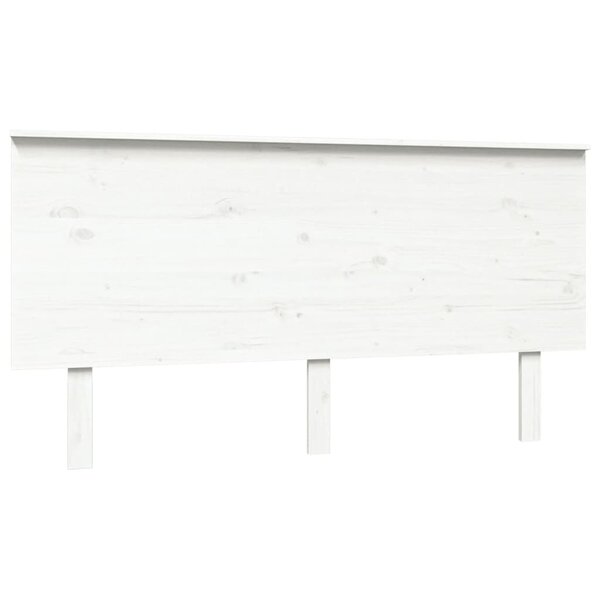 vidaXL Tête de lit Blanc 154x6x82 5 cm Bois massif de pin