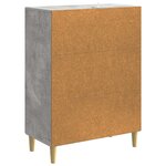 vidaXL Buffet Gris béton 66 x 34 5 x 90 cm Bois d'ingénierie