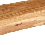 vidaXL Étagères murales 2 Pièces 100x20x3 5 cm bois massif d'acacia