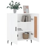 vidaXL Buffet blanc 69 5x34x90 cm bois d'ingénierie
