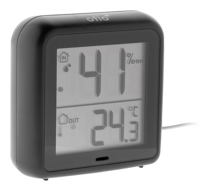 Thermomètre –hygromètre à sonde de température filaire gris