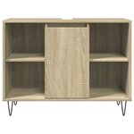 vidaXL Ensemble de meubles de salle de bain 3 Pièces chêne sonoma