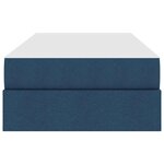 vidaXL Lit avec rangement et matelas Bleu 90 x 200 cm Polyester