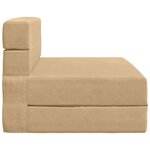 vidaXL Canapé-lit pliable Vert Gris 70 x 80 x 60 cm Tissu