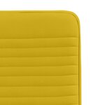 vidaXL Chaises à manger lot de 2 Jaune Velours