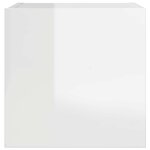 vidaXL Meubles TV muraux 2 Pièces Blanc brillant 30 5x30x30 cm