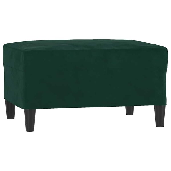 vidaXL Repose-pied Vert foncé 70x55x41 cm Velours