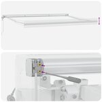 vidaXL Auvent rétractable automatique gris clair 500x300 cm