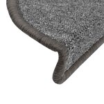 vidaXL Tapis d'escalier 30 pièces 56 x 17 x 3 cm Gris foncé Demi-rond