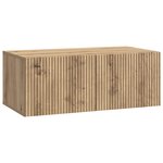 vidaXL Meuble TV mural 78 5 x 41 x 30 cm Chêne artisanal
