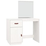 vidaXL Coiffeuse Blanc 95x50x134 cm Bois de pin massif