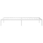 vidaXL Cadre de lit métal blanc 75x190 cm