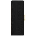 vidaXL Meuble mural Chêne noir 34 5 x 34 x 90 cm Bois d'ingénierie