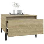 vidaXL Tables d'appoint 2 Pièces Chêne sonoma 50x46x35 cm Bois ingénierie