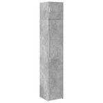 vidaXL Armoire de rangement mince gris béton 40x42 5x225 cm