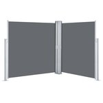 vidaXL Auvent latéral rétractable Anthracite 140 x 600 cm