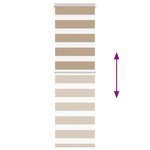 vidaXL Store zèbre marron sable largeur du tissu 40 9 cm polyester