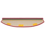 vidaXL Tapis d'escalier auto-adhésifs 15 Pièces Rouge 80 x 24 5 x 3 5 cm