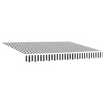 vidaXL Cadre de store manuel avec LEDs Anthracite et blanc 3 5 x 2 5 m