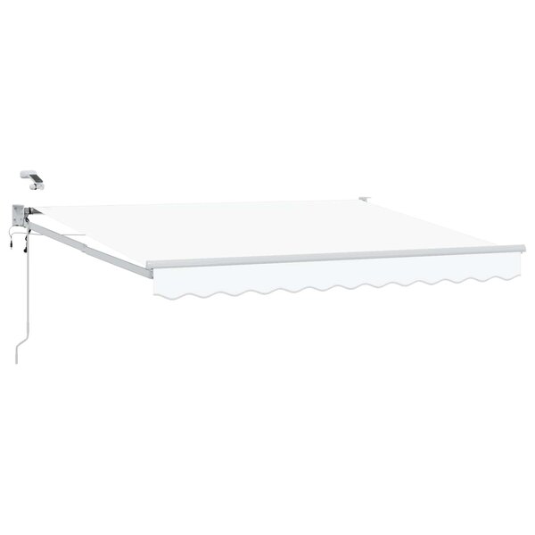 vidaXL Auvent rétractable électrique Blanc 3 x 2 5 m