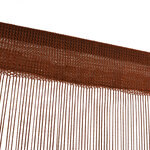 Vidaxl rideau en fils 2 pièces 140 x 250 cm marron