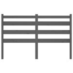 vidaXL Tête de lit Gris 186x4x100 cm Bois massif de pin