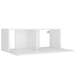 vidaXL Ensemble de meubles TV 5 Pièces Blanc Bois d'ingénierie
