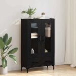 vidaXL Haut Armoire Chêne noir 69 5 x 31 x 115 cm Bois d'ingénierie