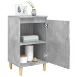 vidaXL Table de chevet gris béton 40x35x70 cm bois d'ingénierie