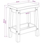VidaXL Tabouret de bar EKAI 2 Pièces Blanc 40 x 29 x 45 5 cm