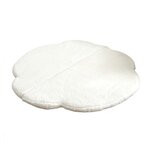 Tapis de jeu nuage en peluche écru