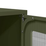 vidaXL Meuble TV vert olive 100 5x39x60 5 cm acier