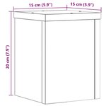 vidaXL Supports pour plantes 2 Pièces chêne artisanal bois d'ingénierie