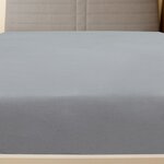 vidaXL Drap-housse Jersey Gris 180x200 cm Coton