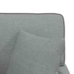 vidaXL Chaise lounge avec jupe Gris clair 91 x 157 x 91 cm tissu