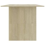 vidaXL Table à manger Chêne sonoma 180x90x76 cm Bois d’ingénierie