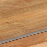 vidaXL Meuble TV Teck recyclé et acier 120x30x40 cm