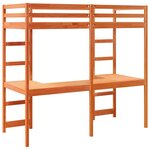 vidaXL Cadre de lit superposé sans matelas 90x190cm bois de pin massif