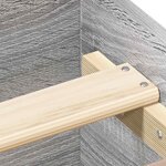 vidaXL Cadre de lit sans matelas sonoma gris 120x200 cm