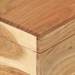 vidaXL Coffre de rangement Bois d'acacia solide