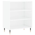 vidaXL Buffet blanc brillant 57x35x70 cm bois d'ingénierie