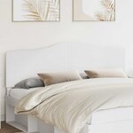 vidaXL Tête de lit Blanc 200 cm Bois d'ingénierie