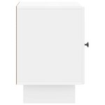 vidaXL Cabinet de chevet 2 Pièces Blanc brillant 43 x 34 5 x 50 cm