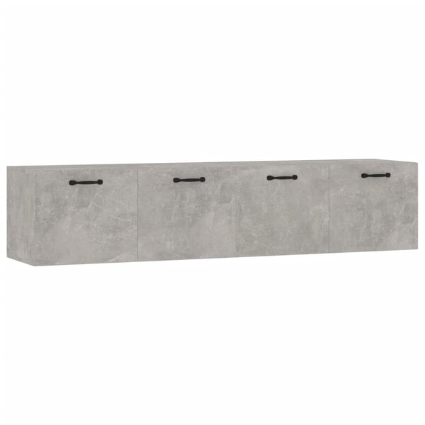vidaXL Armoires murales 2Pièces Gris béton 60x36 5x35cm Bois d'ingénierie
