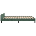 vidaXL Cadre de lit sans matelas vert foncé 120x200 cm velours