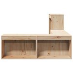 vidaXL Table de chevet avec bureau 232 x 122 x 75 cm Bois de pin massif