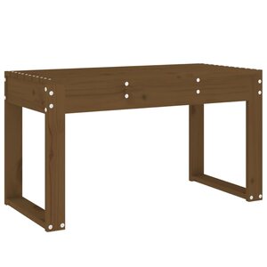 vidaXL Banc de jardin marron miel 80x38x45 cm bois de pin massif
