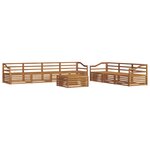 vidaXL Ensemble de canapés d'extérieur 8 pc Naturel