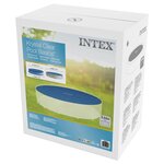 Intex Couverture solaire de piscine Bleu 348 cm Polyéthylène