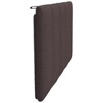 vidaXL Coussin de tête de lit marron foncé 100 cm tissu